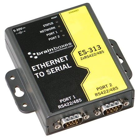 Brainboxes ES-313 – kommunikationsmodul · Servrar Ethernet 2 Port RS422/485
