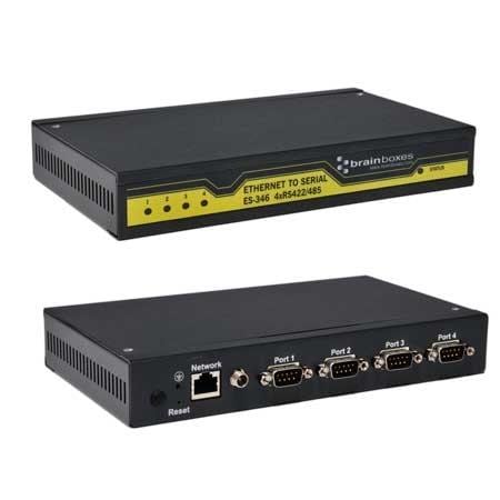 Brainboxes ES-346 – kommunikationsmodul · Servrar Ethernet 4 Port RS422/485
