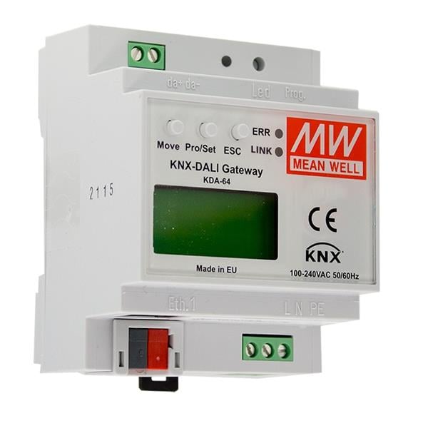 MEAN WELL KDA-64 – kommunikationsmodul · Gateways KNX to DALI Gateway